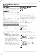 Preview for 5 page of DeWalt 140819 Original Instructions Manual