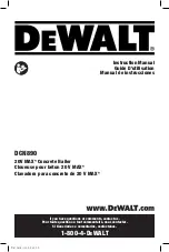 DeWalt 20V MAX DCN890 Instruction Manual preview