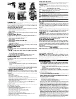 Предварительный просмотр 4 страницы DeWalt 236631 Instruction Manual