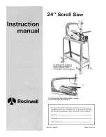 Preview for 1 page of DeWalt 24' Scroll Saw Instruction Manual