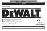 Preview for 1 page of DeWalt 2531DL-0078 Instruction Manual