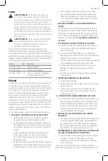 Предварительный просмотр 25 страницы DeWalt 314001465 Instruction Manual