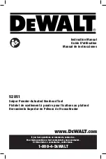 DeWalt 52051 Instruction Manual preview