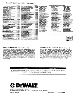 Preview for 22 page of DeWalt 7730 Use And Care Manual