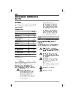 Предварительный просмотр 60 страницы DeWalt D21160 Original Instructions Manual