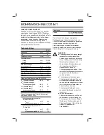 Preview for 13 page of DeWalt D21441 Original Instructions Manual