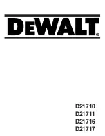 Предварительный просмотр 1 страницы DeWalt D21710 Manual