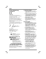 Preview for 22 page of DeWalt D23551 Original Instructions Manual