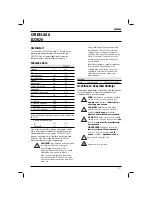 Предварительный просмотр 103 страницы DeWalt D23620 Instruction Manual