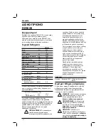 Предварительный просмотр 122 страницы DeWalt D23620 Instruction Manual