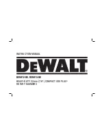 DeWalt D25012-XE Instruction Manual preview