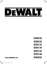 DeWalt D25032 Original Instructions Manual предпросмотр