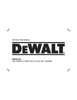 DeWalt D25052-XE Instruction Manual preview