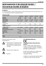 Предварительный просмотр 63 страницы DeWalt D25102 Instruction Manual