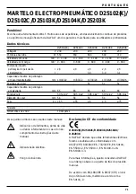 Предварительный просмотр 71 страницы DeWalt D25102 Instruction Manual