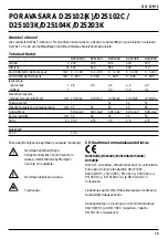 Предварительный просмотр 79 страницы DeWalt D25102 Instruction Manual