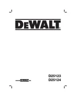 DeWalt D25123 Original Instructions Manual preview