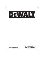 Preview for 1 page of DeWalt D25302DH Original Instructions Manual