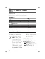 Preview for 5 page of DeWalt D25580 Manual