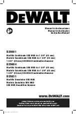 Предварительный просмотр 1 страницы DeWalt D25601 Instruction Manual