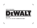 Preview for 1 page of DeWalt D25712-XE Instruction Manual