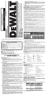 DeWalt D25721K Instruction Manual preview