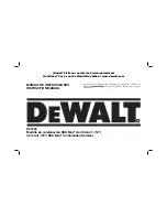 Предварительный просмотр 1 страницы DeWalt D25722 Instruction Manual