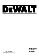 DeWalt D25810 Original Instructions Manual preview