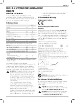 Preview for 11 page of DeWalt D25872 Original Instructions Manual