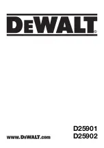 Preview for 1 page of DeWalt D25901 Manual