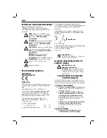 Preview for 8 page of DeWalt D25960 User Manual