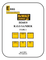 Предварительный просмотр 1 страницы DeWalt D26410 Service Manual