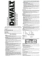 Preview for 1 page of DeWalt D26450-XE Instruction Manual