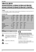 Предварительный просмотр 102 страницы DeWalt D26500 Manual