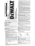 DeWalt D26670 Instruction Manual preview