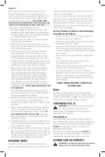 Preview for 6 page of DeWalt D26950 Instruction Manual