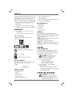 Preview for 20 page of DeWalt D271059 Original Instructions Manual