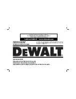 DeWalt D27904 Instruction Manual preview