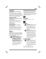 Preview for 33 page of DeWalt D28011 Original Instructions Manual