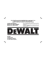 DeWalt D28090 Instruction Manual preview