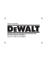 Preview for 1 page of DeWalt D28106-XE Instruction Manual