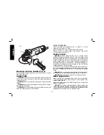 Предварительный просмотр 10 страницы DeWalt D28111S Instruction Manual