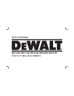 Preview for 1 page of DeWalt D28116-XE Instruction Manual