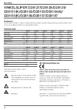 Предварительный просмотр 52 страницы DeWalt D28127 Instructions Manual