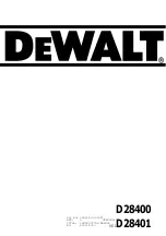 Предварительный просмотр 1 страницы DeWalt D28400 Manual