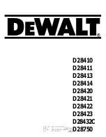 DeWalt D28410 Original Instructions Manual предпросмотр