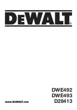 Preview for 1 page of DeWalt D28413 Original Instructions Manual