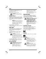 Preview for 12 page of DeWalt D28415 Original Instructions Manual