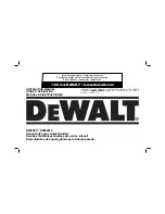 DeWalt D28474 Instruction Manual предпросмотр