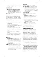 Предварительный просмотр 21 страницы DeWalt D28754 Instruction Manual